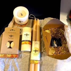 Beeswax candle set